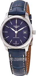 Longines Master Niebieski/Skóra Ø29 mm L2.257.4.92.0