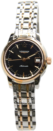 Longines Saint-Imier Czarny/18 karatowe różowe złoto Ø26 mm L2.263.5.52.7