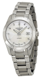 Longines Conquest Ladies Biały/Stal Ø29.5 mm L2.285.4.87.6