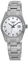 Longines Conquest Classic Biały/Stal Ø29.5 mm L2.286.4.87.6
