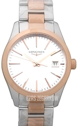Longines Conquest Classic Srebrny/Stal w kolorze różowego złota Ø34 mm L2.386.3.72.7