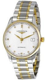 Longines Master Biały/Stal Ø36 mm L2.518.5.77.7