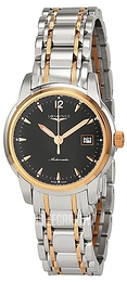 Longines Saint-Imier Czarny/Stal Ø30 mm L2.563.5.52.7