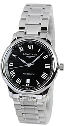 Longines Master Czarny/Stal Ø38.5 mm L2.628.4.51.6