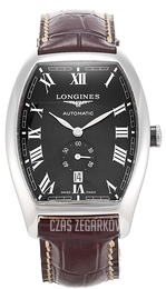 Longines Evidenza Czarny/Skóra Ø33.1 mm L2.642.4.51.4