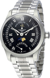 Longines Master Czarny/Stal Ø44 mm L2.739.4.51.6