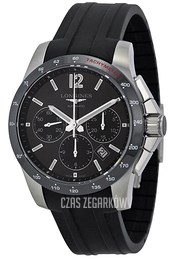Longines Conquest Czarny/Guma Ø41 mm L2.744.4.56.2