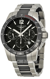 Longines Conquest Czarny/Czeramiczna Ø41 mm L2.744.4.56.7