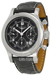 Longines Heritage 1951 Czarny/Skóra Ø41 mm L2.745.4.53.4