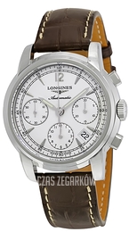 Longines Saint-Imier Srebrny/Skóra Ø39 mm L2.753.4.72.0