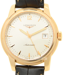 Longines Saint-Imier Srebrny/Skóra Ø38.5 mm L2.763.8.72.3