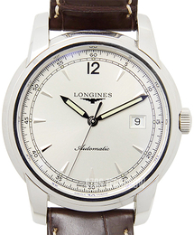 Longines Saint-Imier Srebrny/Skóra Ø41 mm L2.766.4.79.2
