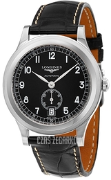 Longines Heritage 1940 Czarny/Skóra Ø38.5 mm L2.767.4.53.2