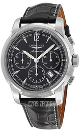 Longines Saint-Imier Czarny/Skóra Ø43 mm L2.784.4.52.3