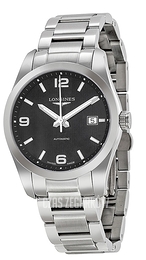 Longines Conquest Czarny/Stal Ø40 mm L2.785.4.56.6