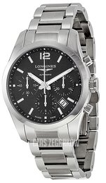 Longines Conquest Czarny/Stal Ø41 mm L2.786.4.56.6