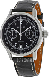 Longines Heritage Czarny/Skóra Ø41 mm L2.800.4.53.0