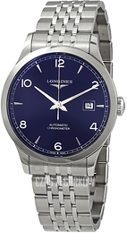 Longines Record Niebieski/Stal Ø40 mm L2.821.4.96.6