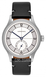 Longines Heritage Srebrny/Skóra Ø38.5 mm L2.828.4.73.0