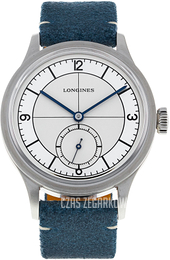 Longines Heritage Srebrny/Skóra Ø38.5 mm L2.828.4.73.2