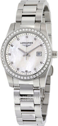 Longines Conquest Biały/Stal Ø29.5 mm L3.300.0.87.6