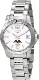Longines Conquest Ladies Biały/Stal Ø29.5 mm L3.380.4.16.6