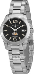 Longines Conquest Ladies Czarny/Stal Ø34 mm L3.381.4.58.6