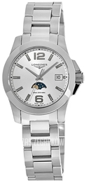 Longines Conquest Ladies Srebrny/Stal Ø34 mm L3.381.4.76.6