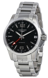 Longines Conquest Czarny/Stal Ø41 mm L3.687.4.56.6