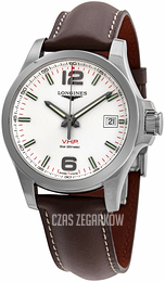 Longines Conquest V.H.P. Biały/Skóra Ø41 mm L3.716.4.76.4