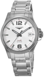 Longines Conquest Srebrny/Stal Ø41 mm L3.716.4.76.6