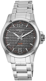 Longines Conquest Czarny/Stal Ø43 mm L3.726.4.66.6