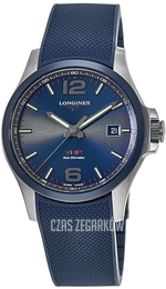 Longines Conquest V.H.P. Niebieski/Guma Ø43 mm L3.729.4.96.9
