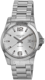 Longines Conquest Srebrny/Stal Ø43 mm L3.760.4.76.6