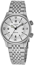 Longines Legend Diver Biały/Stal Ø39 mm L3.764.4.16.6