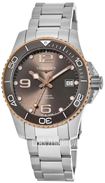 Longines HydroConquest Szary/Stal Ø39 mm L3.780.3.78.6