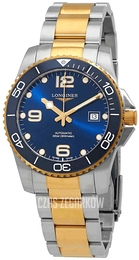 Longines HydroConquest Niebieski/Stal Ø41 mm L3.781.3.96.7