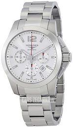 Longines Conquest Srebrny/Stal Ø44 mm L3.801.4.76.6