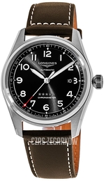 Longines Spirit Czarny/Skóra Ø40 mm L3.810.4.53.0