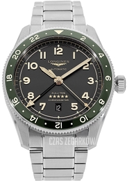Longines Spirit Zulu Time Zielony/Stal Ø42 mm L3.812.4.63.6