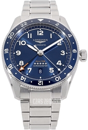 Longines Spirit Zulu Time Niebieski/Stal Ø42 mm L3.812.4.93.6