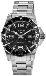 Longines Hydroconquest Czarny/Stal Ø44 mm L3.840.4.56.6