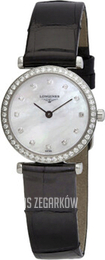 Longines Grande Classique Biały/Skóra Ø24 mm L4.241.0.80.2