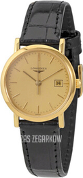 Longines Presences Żółte złoto/Skóra Ø23.5 mm L4.279.6.32.0