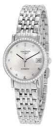 Longines Elegant Biały/Stal Ø25.5 mm L4.309.0.87.6