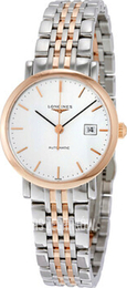 Longines Elegant Biały/Stal w kolorze różowego złota Ø29 mm L4.310.5.12.7