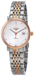 Longines Elegant Srebrny/Stal w kolorze różowego złota Ø29 mm L4.310.5.77.7