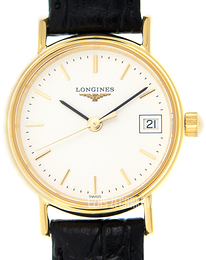 Longines Presences Biały/Skóra Ø23.5 mm L4.319.2.12.2