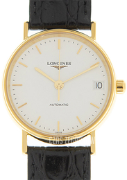 Longines Presences Biały/Skóra Ø30 mm L4.322.2.12.2