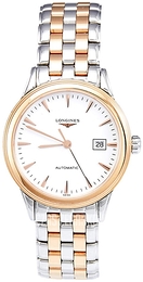 Longines Flagship Biały/Stal w kolorze różowego złota Ø30 mm L4.374.3.92.7
